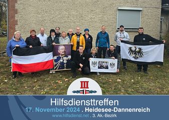 Hilfsdiensttreffen am Volkstrauertag.