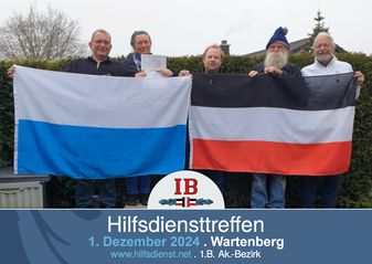 Hilfsdiensttreffen mit einer ergreifenden Zeremonie.